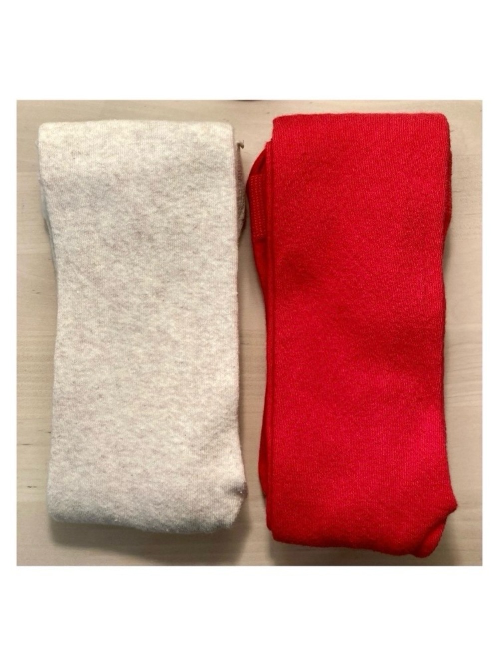H&M Red and Cream Kids Tights | 8-10 YRS